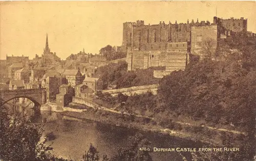 BR39695 Durham Castle vom Fluss England