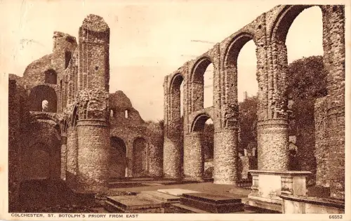 uk470 colchester st botolphs priory real photo uk