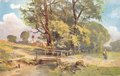 uk27687 Landschaft Landschaft Gemälde Postkarte