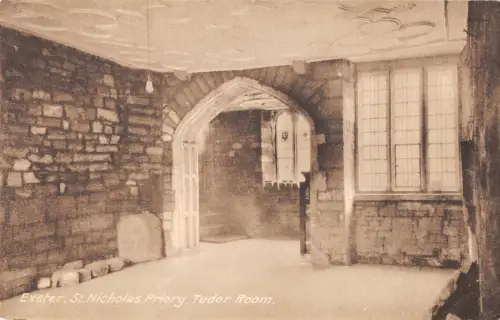 uk22493 tudor room st nicholas priory exeter real photo uk
