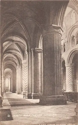 uk20603 north aisle durham cathedral real photo uk