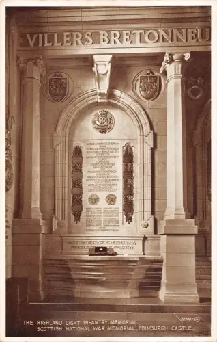 uk26195 highland light infantry monument memorial edinburgh castle real photo uk