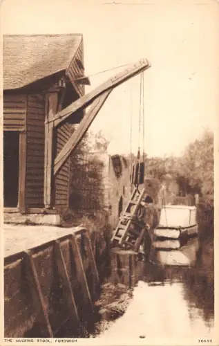 uk24466 Ducking Hocker Fordwich Echtfoto UK