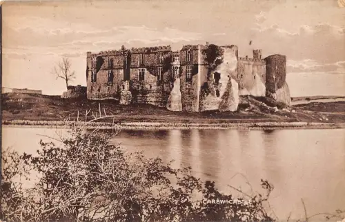 uk707 carew castle real photo uk