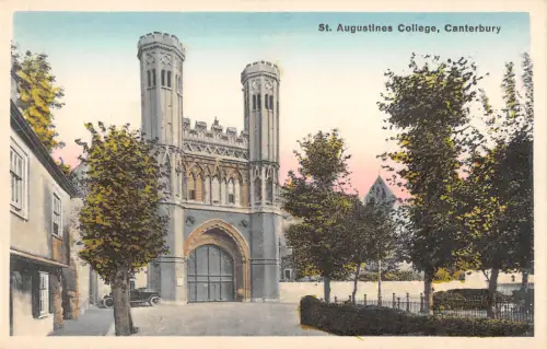 uk3698 st augustines college canterbury kent real photo uk