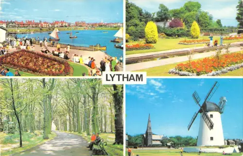 B101530 Lytham Windmühle Mühle UK 14x9cm