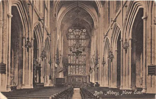 BR58998 Nave West Bath Abbey Somerset UK
