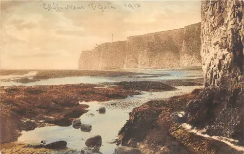 br109702 thanet cliffs kingsgate real photo uk