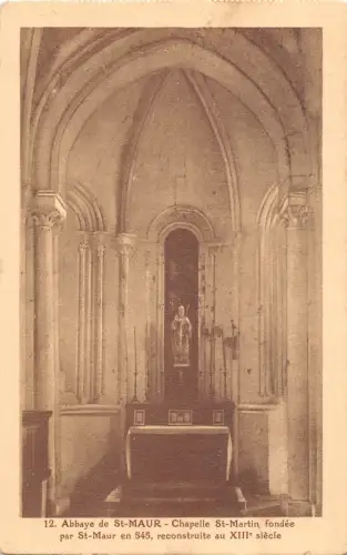 BF7173 abbaye de st maur chapelle st martin france Frankreich