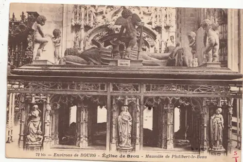 BF16922 bourg eglise de brou mausolee de philibert le b france front/back image