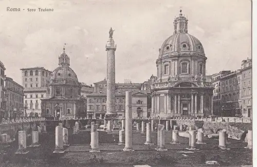 BF17452 roma foro traiano italy front/back image