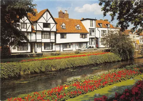 uk49464 old houses by the westgate gardens canterbury uk