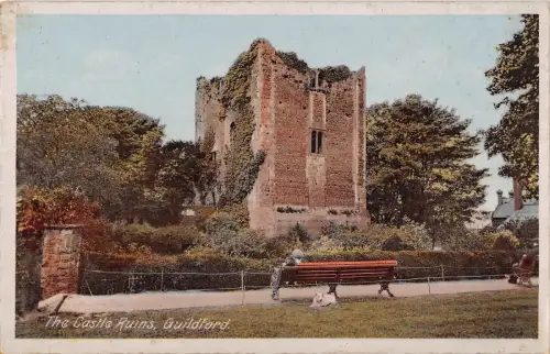 uk126 the castle ruins guildford uk