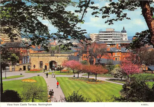 uk45948 view from castle terrace nottingham uk