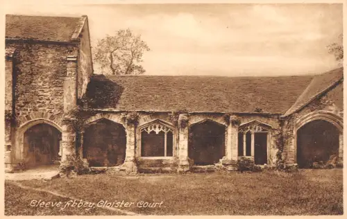 uk797 cleeve abbey cloister court real photo uk