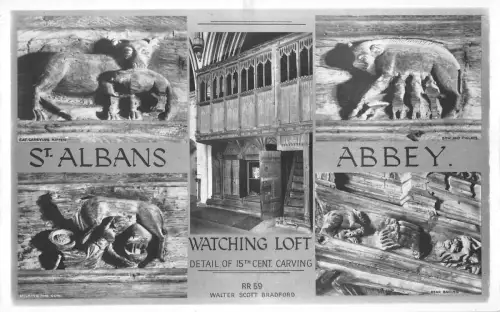 uk19867 st albans abbey real photo uk