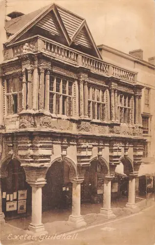 uk22520 guildhall exeter real photo uk