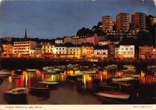 B103091 Torquay Harbour by Night Devon UK