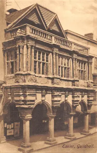 uk22524 guildhall exeter real photo uk