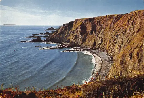 uk6158 coast and hardland quay devon uk