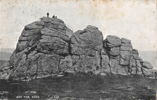uk108 hay tor rock real photo uk