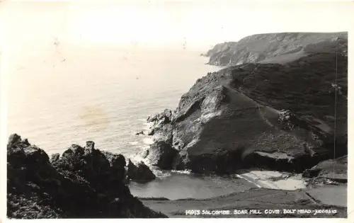 uk52321 soar mill cove bolt head salcombe real photo uk