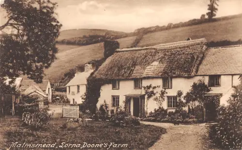 uk19473 lorna doones farm malmsmead real photo uk