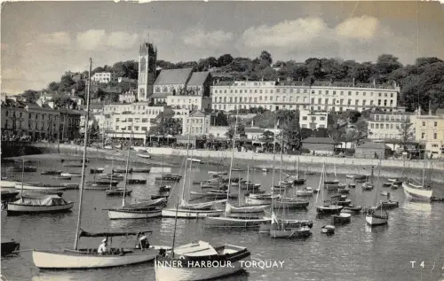 uk51109 inner harbour torquay real photo uk