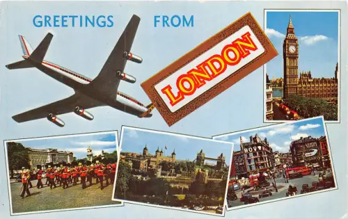US53 UK Echtfoto England London Multi View Flugzeug Soldat 1967 Flugzeug