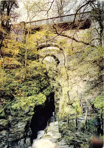 BT18453 Teufelsbrücke und Bowleschale Cardinganshire Wales