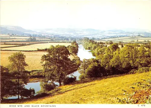 B87508 River Wye und Black Mountains Wales