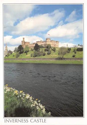 BT18256 iberness castle and river ness scotland