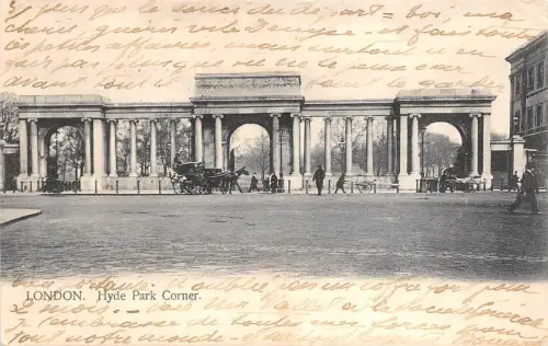 BR65438 hyde park corner chariot london uk