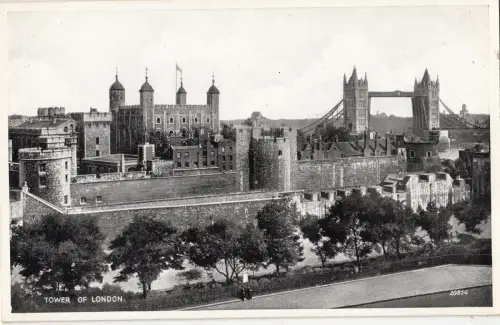 BF16828 tower of london united kingdom front/back image