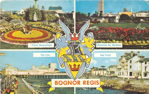 US64 UK England Bognor Regis Multi View Wappen 1978