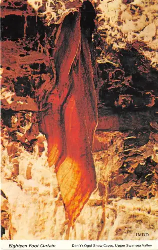 US72 UK Wales Swansea achtzehn Fuß Vorhang Dan-Yr-Ogof Show Höhlen Speologie