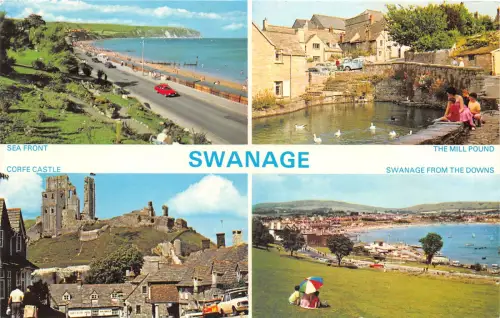 US72 UK England Swanage Multi View Corfe Castle