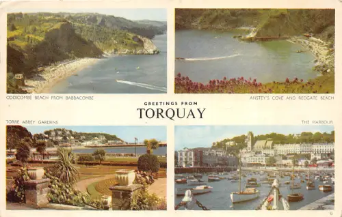 US74 UK England Torquay Multi View 1958 Devon