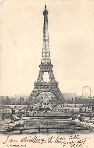 Lot 50 Postkarten Tour Eiffel Paris Frankreich alle vor 1980 Architektur