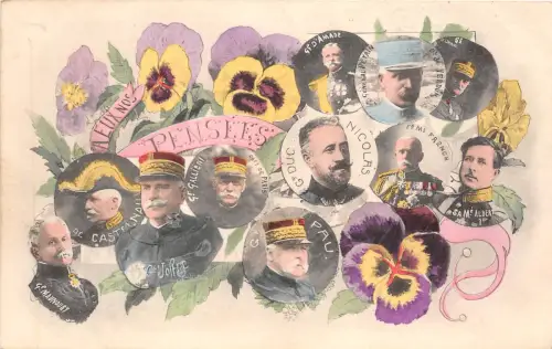 B91605 russland royalty g duc nicolas sa m albert g jofre g pau militär durchbohrt