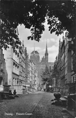 BG19566 Danzig Danzig Frauen Gasse Echtfoto Polen