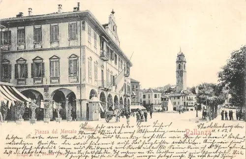 BG19876 piazza del mercato Pallanza italy