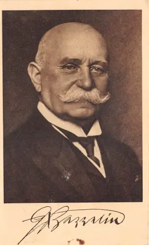 US78 Mann Portrait Ferdinand von Zeppelin Schnurrbart Deutschland Zeppelin Graf Zeppeli
