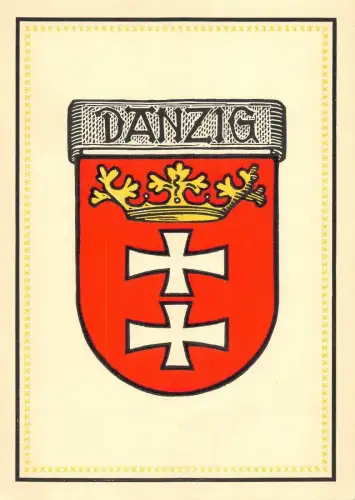 US4459 danzig Original Farben Holzschnitt von karl Kentner Kassel Danzig polen