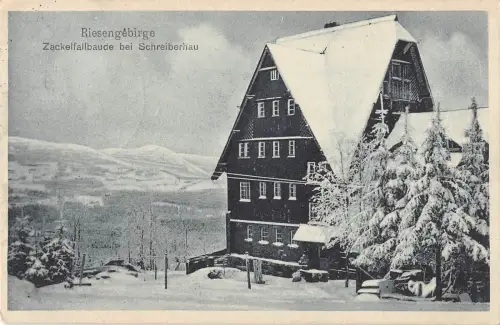 BG19775 Riesengebirge zackelfallbaude bei schreiberhau Riesengebirge tschechisch
