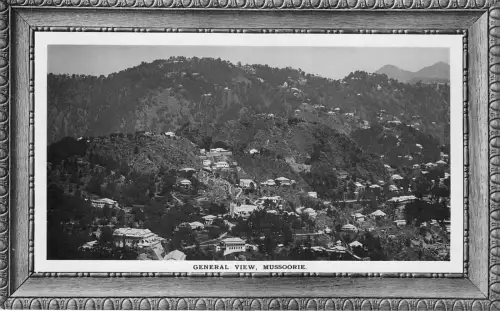 US32 Postkarte Indien Mussoorie Gesamtansicht