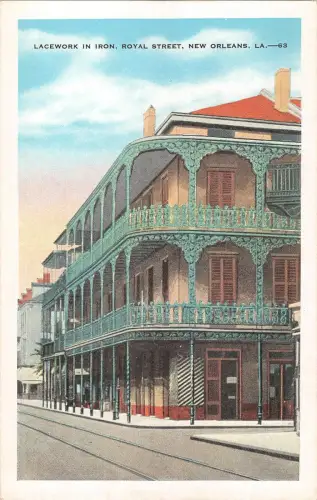 US3603 New Orleans Lacework in Iron Royal Street