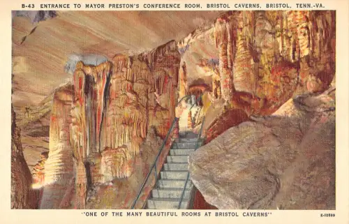 US2933 Eingang zum Konferenzraum von Bürgermeister Preston, Bristol Caverns Speology