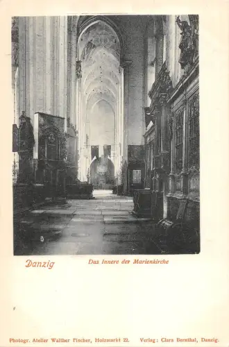 BG19544 das innere der marienkirche danzig danzig polen
