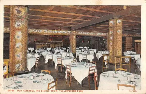 BR95600 altes treues Gasthaus Esszimmer Yellowstone Park Restaurant USA